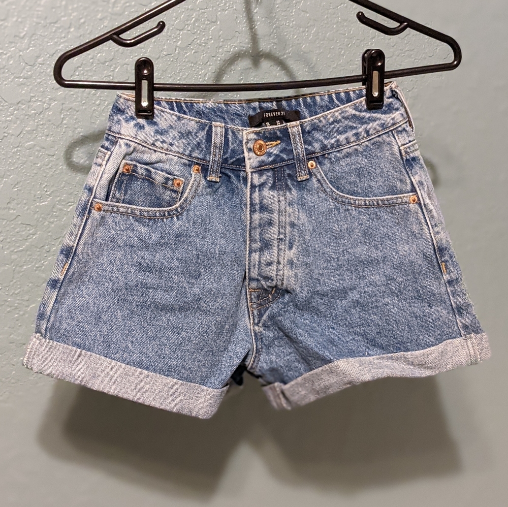 NWT Light Wash Denim High-Waist Shorts